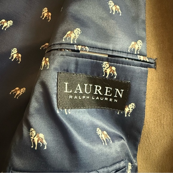 Ralph Lauren Men Classic Fit Ultraflex Corduroy English Bulldog Sport Coat 46R - Picture 7 of 11